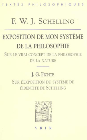 EXPOSITION DE MON SYSTEME DE LA PHILOSOPHIE