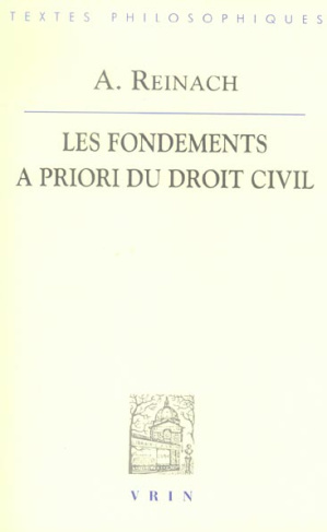 LES FONDEMENTS A PRIORI DU DROIT CIVIL