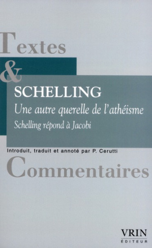 UNE AUTRE QUERELLE DE L ATHEISME SCHELLING REPOND A JACOBI