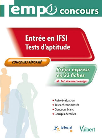 Entrée en IFSI. Tests d'aptitude