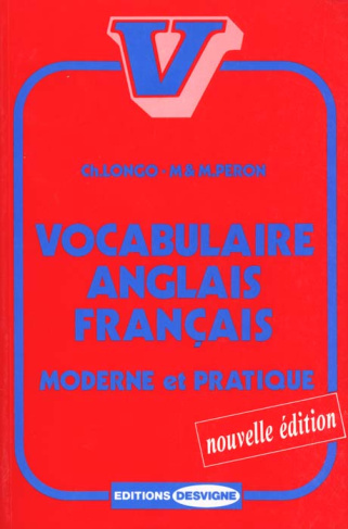 Vocabulaire Anglais-Français. Moderne et pratique, édition 1994