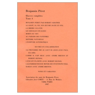 OEUVRES COMPLETES. Tome 4