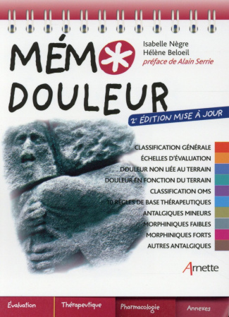 Mémo douleur. 2e édition