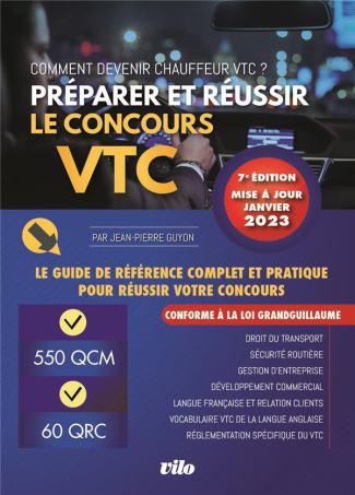 Préparer et réussir le concours VTC. Comment devenir chauffeur VTC ? Edition 2023