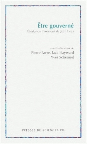 Etre gouverné. Etudes en l'honneur de Jean Leca