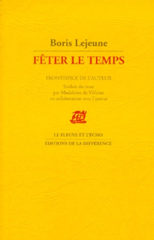 Fêter le temps, poèmes