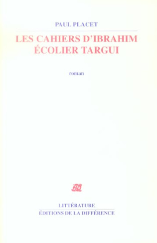 Les cahiers d'Ibrahim Ecolier Targui
