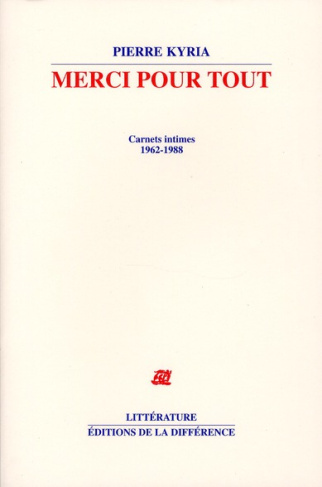 Merci pour tout. Carnets intimes 1962-1988