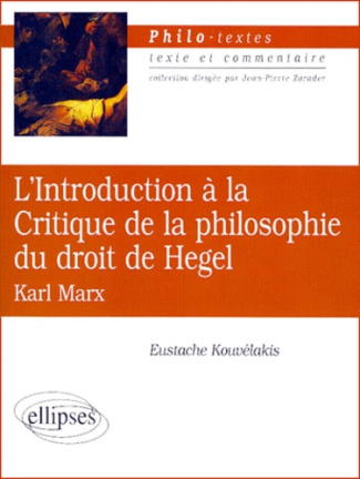 L'Introduction à la Critique de la philosophie du droit de Hegel