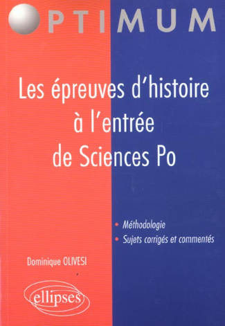 Les épreuves d'histoire à l'entrée de Sciences Po