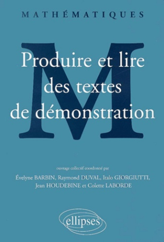 Produire et lire des textes de démonstration en mathématiques