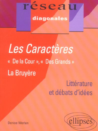 Les caractères Jean de La Bruyère. "De la cour", "Des grands"
