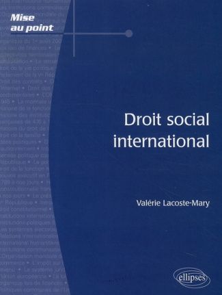 DROIT SOCIAL INTERNATIONAL