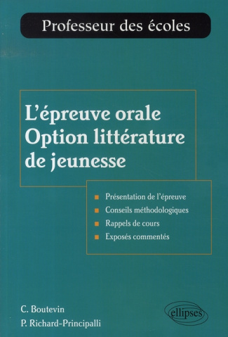 L'épreuve orale Option littérature de jeunesse
