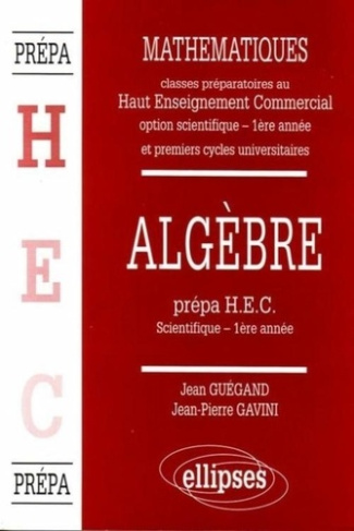 MANUEL MATHS HEC ALGEBRE