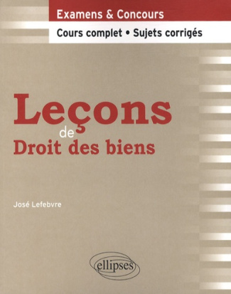 Leçons de Droit des biens