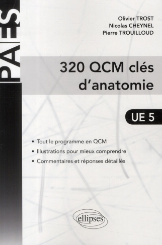 320 QCM clés d'anatomie UE 5
