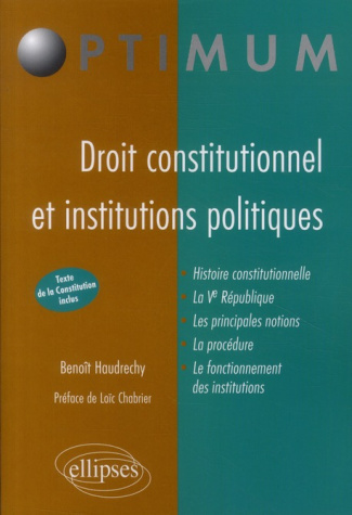 Droit constitutionnel et institutions politiques