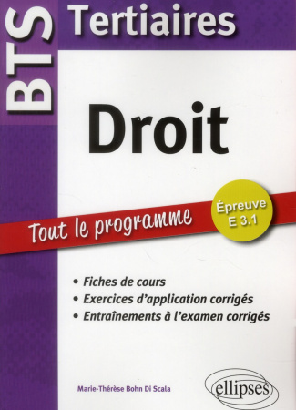 Droit BTS Tertiares. Fiches de cours et exercices corrigés