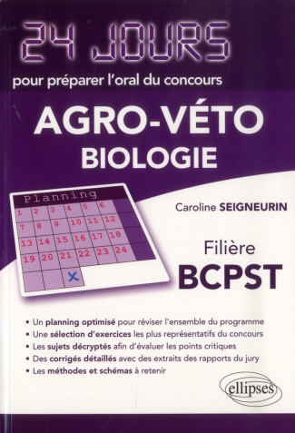 Biologie. Concours Agro-Véto, filière BCPST
