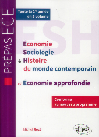 ESH ET ECONOMIE APPROFONDIE - NOUVEAU PROGRAMME PREPAS ECE 1RE ANNEE