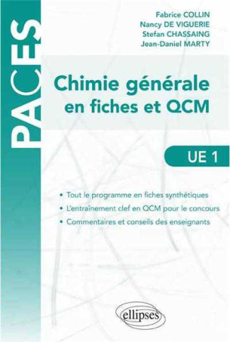 Chimie en fiches et QCM UE1