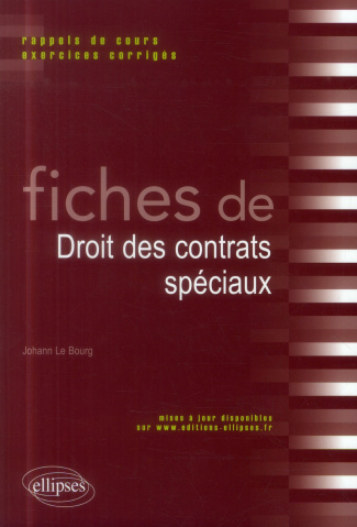 FICHE DE DROIT DES CONTRATS SPECIAUX