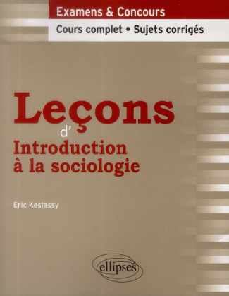 Leçons d'introduction à la sociologie