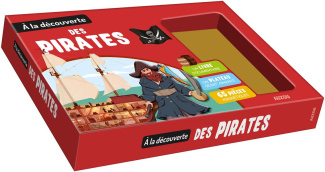 A la découverte des pirates. Coffret avec 1 plateau aimanté et 65 pièces magnétiques