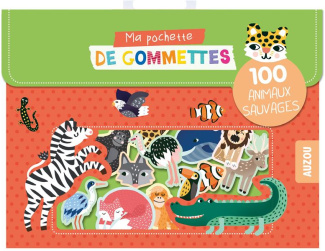 Ma pochette de gommettes. 100 animaux sauvages