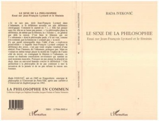 Le sexe de la philosophie. Essai sur Jean-François Lyotard et le féminin