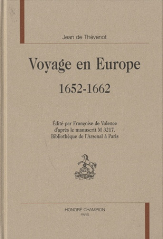 VOYAGE EN EUROPE. 1652-1662
