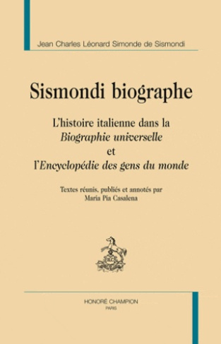 SISMONDI BIOGRAPHE