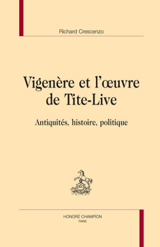 VIGENERE ET L'OEUVRE DE TITE-LIVE