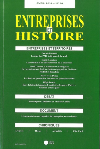 Entreprises et Histoire N° 74, Avril 2014 : Entreprises et territoires