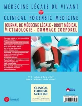 Journal de médecine légale Volume 59 N° 1/2016