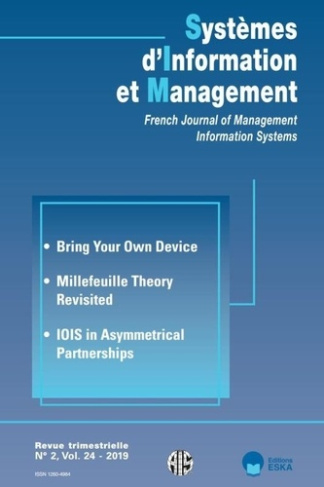 Systèmes d'Information et Management Volume 24, N° 2/2019 : Bring Your Own Device ; Millefeuille The