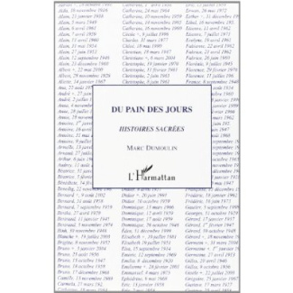 Du pain des jours. Histoires sacrées