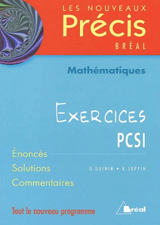 Mathématiques PCSI. Exercices