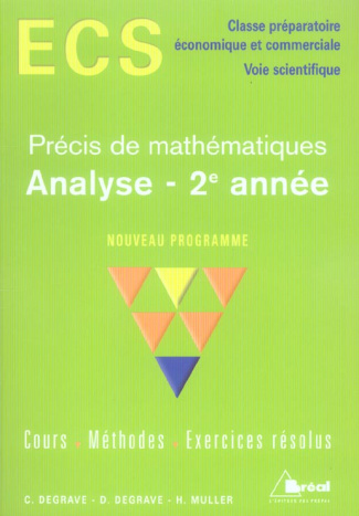 Analyse 2e année ECS
