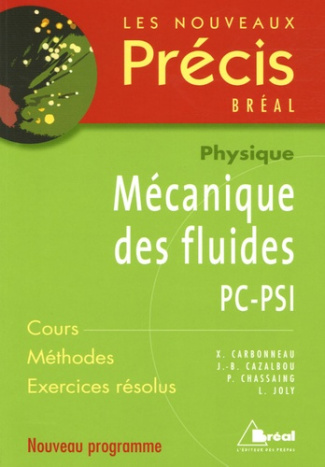 Mécanique des fluides PC-PSI