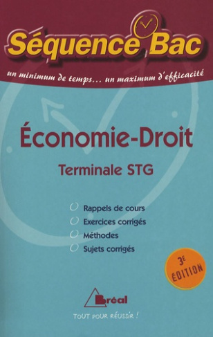 Economie-droit Tle STG. 3e édition