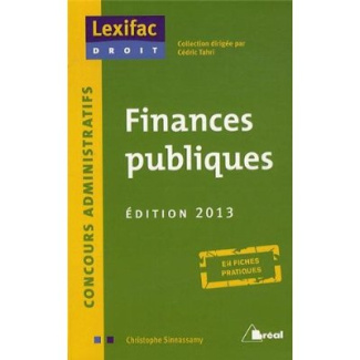 Finances publiques . Edition 2013