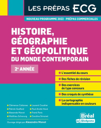 Histoire, géographie, géopolitique du monde contemporain 2e année. Edition 2021-2022