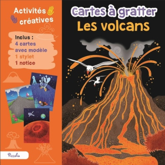 Les volcans. Inclus : 4 cartes avec modèle, 1 stylet, 1 notice