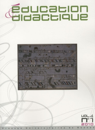 Education & didactique Volume 4 N° 1/2010