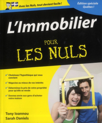 L'immobilier pour les nuls édition spéciale Quebec !
