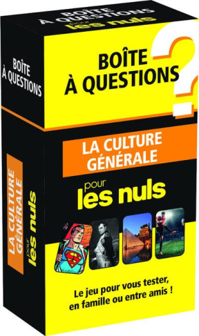 La culture générale pour les nuls. Boîte à question, Edition 2016