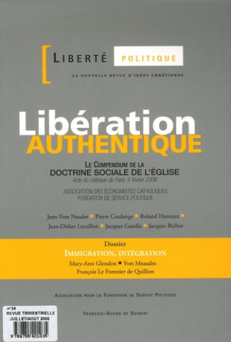 Liberté politique N° 34, Eté 2006 : Libération authentique