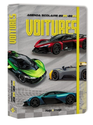 Agenda scolaire voitures. Edition 2025-2026
